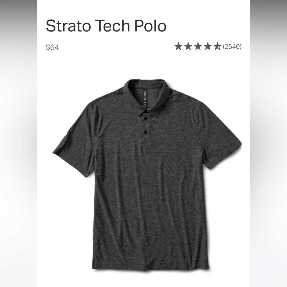 Dark grey Vuori polo shirt